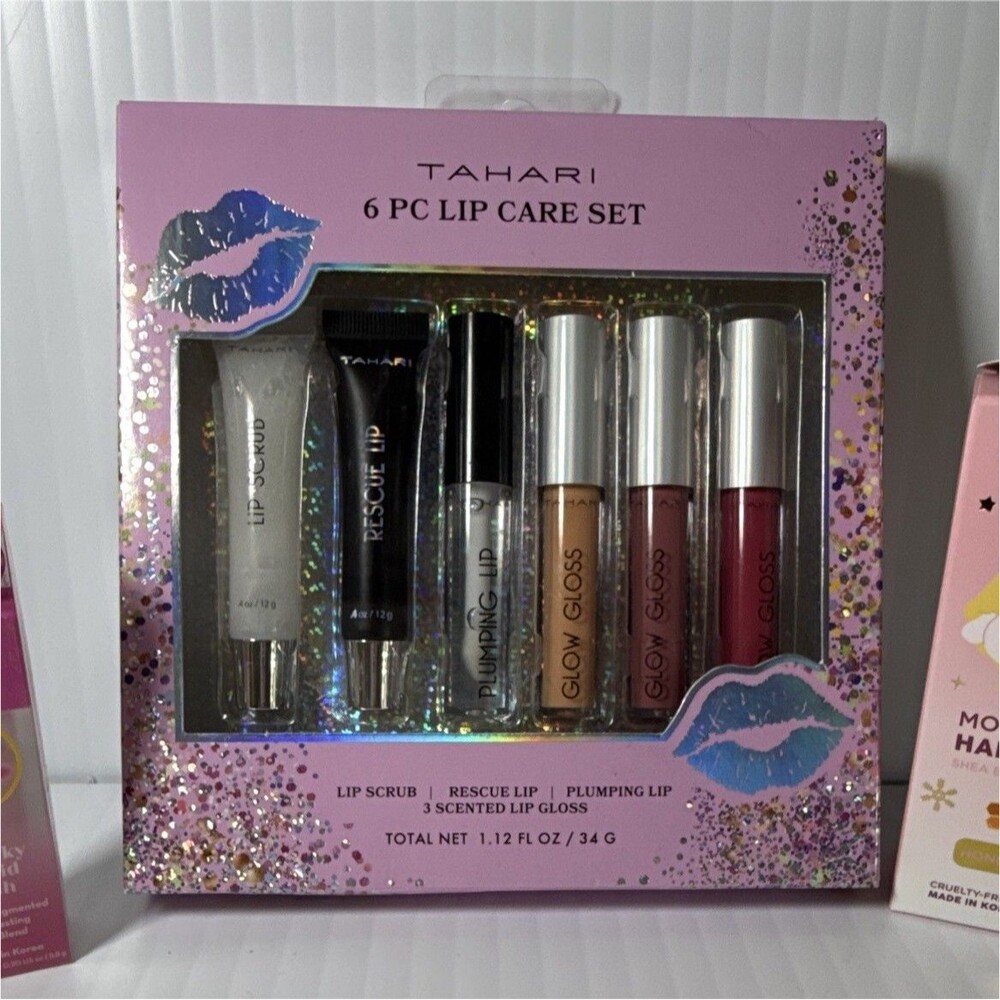 Tahari 6-Pc Lip Care Set w/Lip Scrub, Lip Plumper, Conditioner & Gloss 1.12oz
